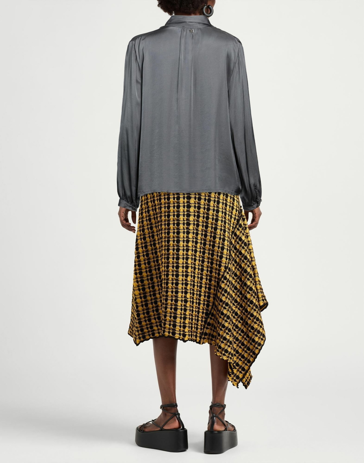 Manila Grace Womens Top in Grey