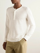 Zegna - Henley Oasi Linen Henley T-Shirt - Neutrals