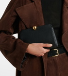 Nour Hammour Lou leather clutch