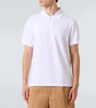 Dunhill Logo embroidered cotton piqué polo shirt