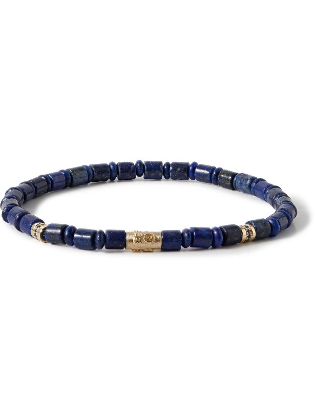 Photo: Luis Morais - Pineal Gold, Sapphire and Lapis Lazuli Beaded Bracelet