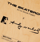 THE SKATEROOM - Andy Warhol Skull Series Printed Wooden Skateboard - Orange