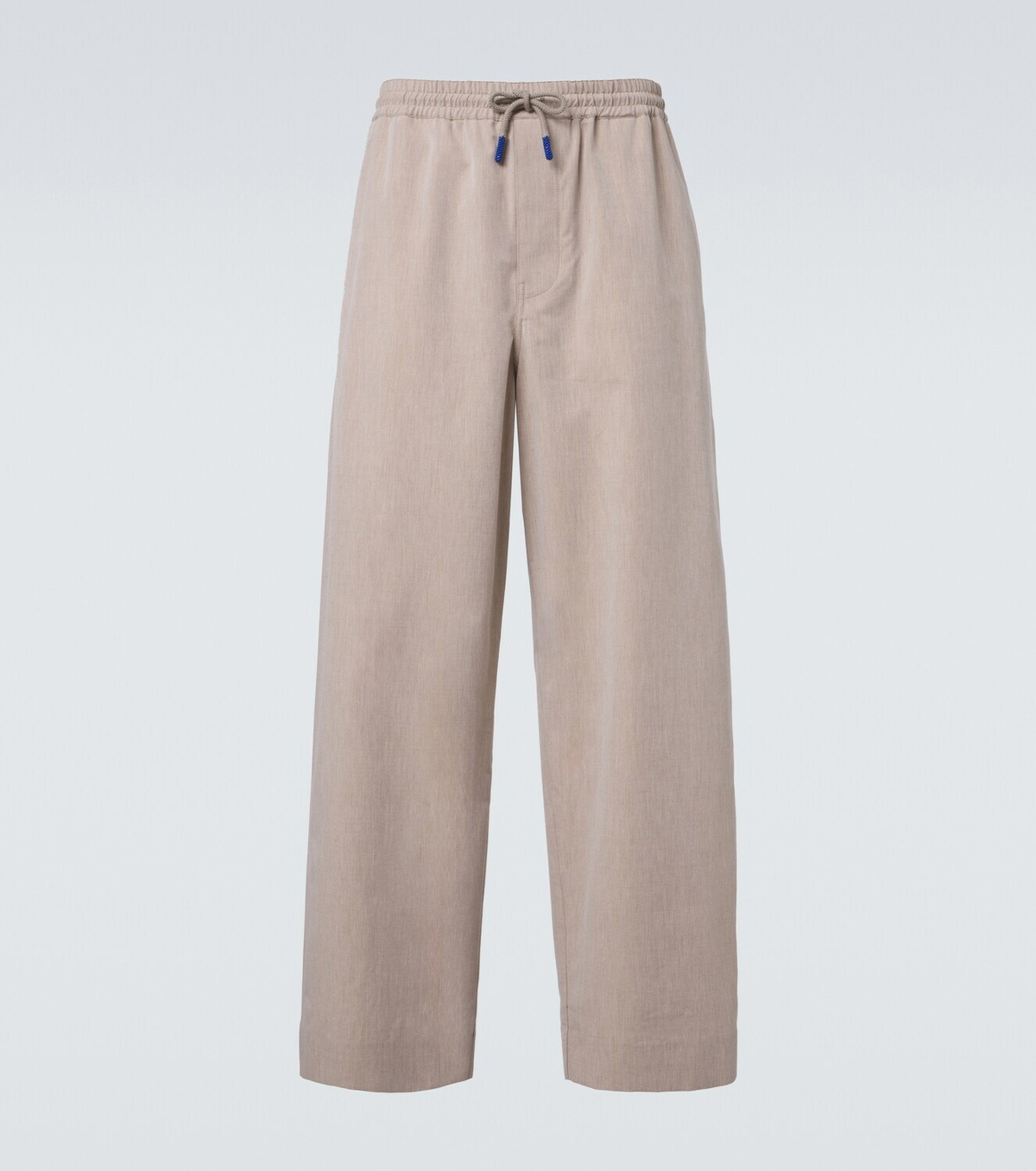 Loewe Wool and cotton wide-leg pants