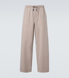 Loewe Wool and cotton wide-leg pants
