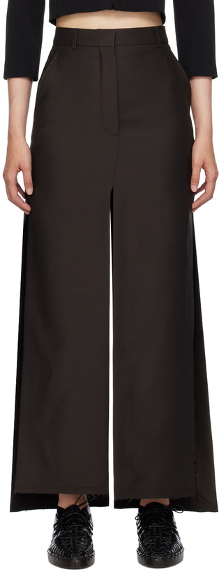 Photo: Lanvin Black Slit Maxi Skirt