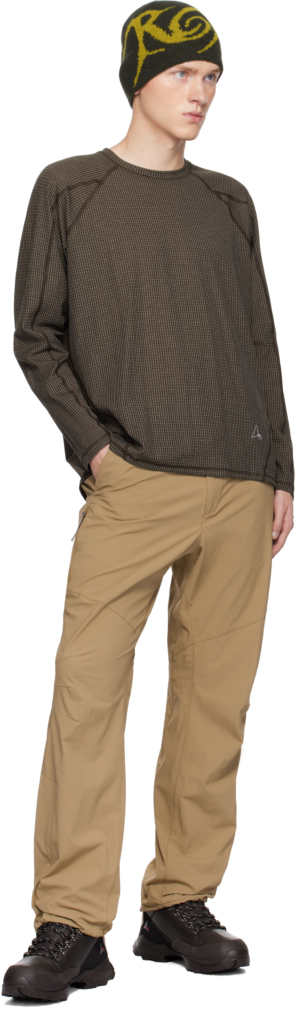 ROA｜ (Base Layer Stretch Ripstop Longsleeve (RBMW0305WO ROA – Base Layer Stretch Ripstop Longsleeve Dark Brown