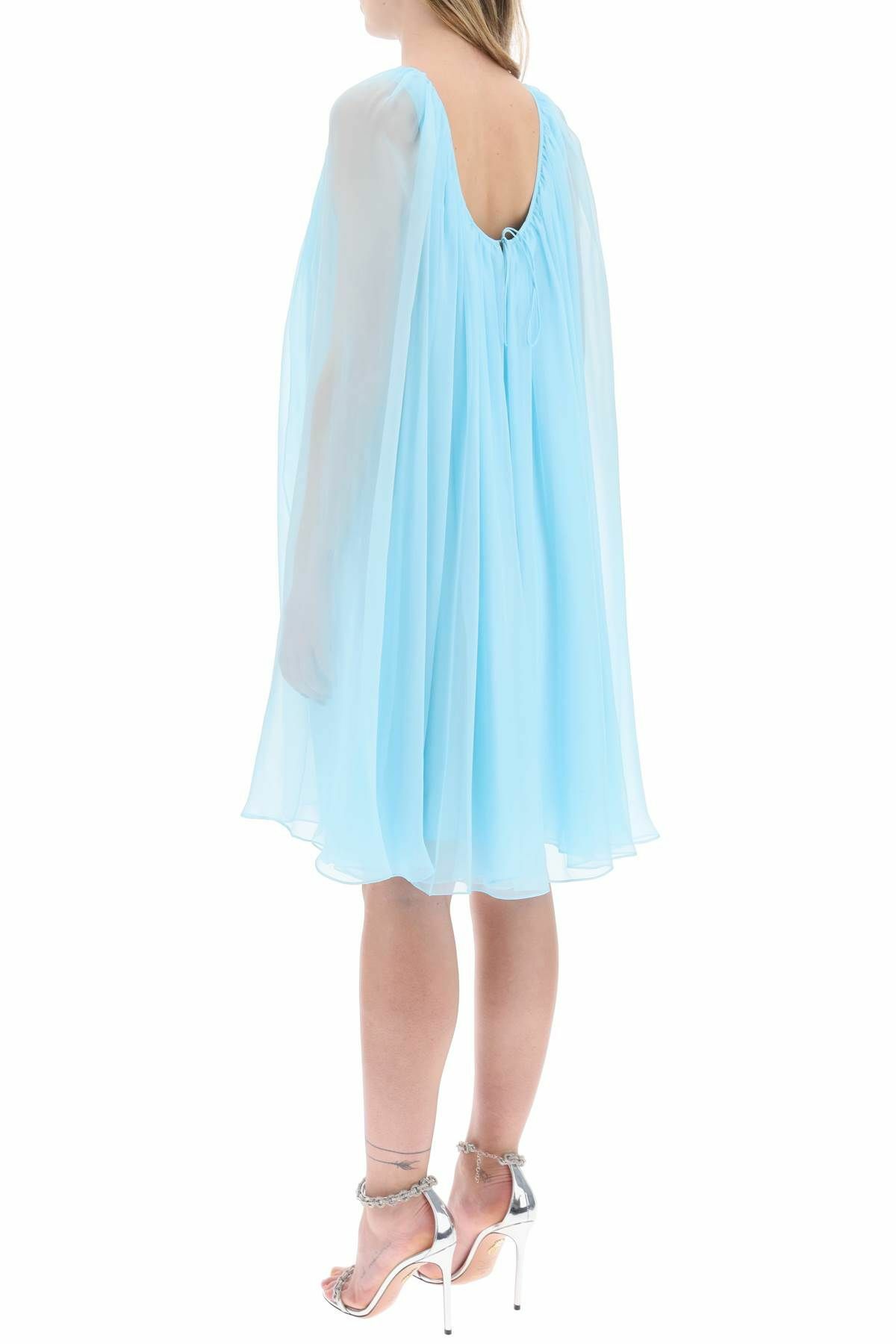 max mara silk chiffon dress Max Mara | Woman - Printed chiffon one-shoulder dress - White