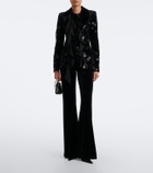Elie Saab Sequined velvet blazer