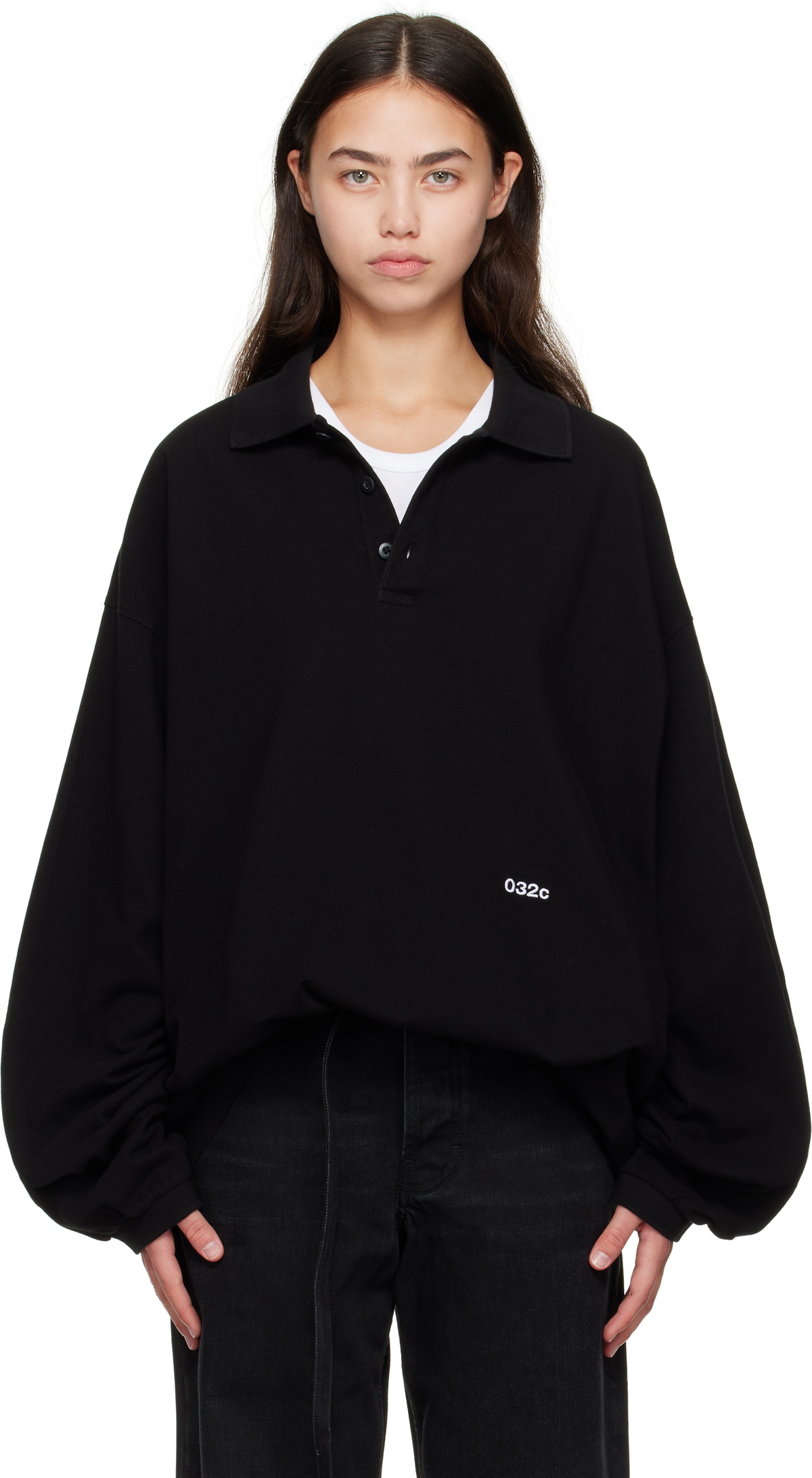 032c Black Speed Devil LS Polo