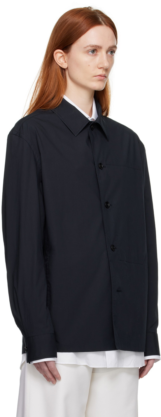 ZEGNA Navy Tela Vela Shirt
