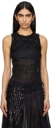 Edward Cuming Black Dripping Sensible Tank Top