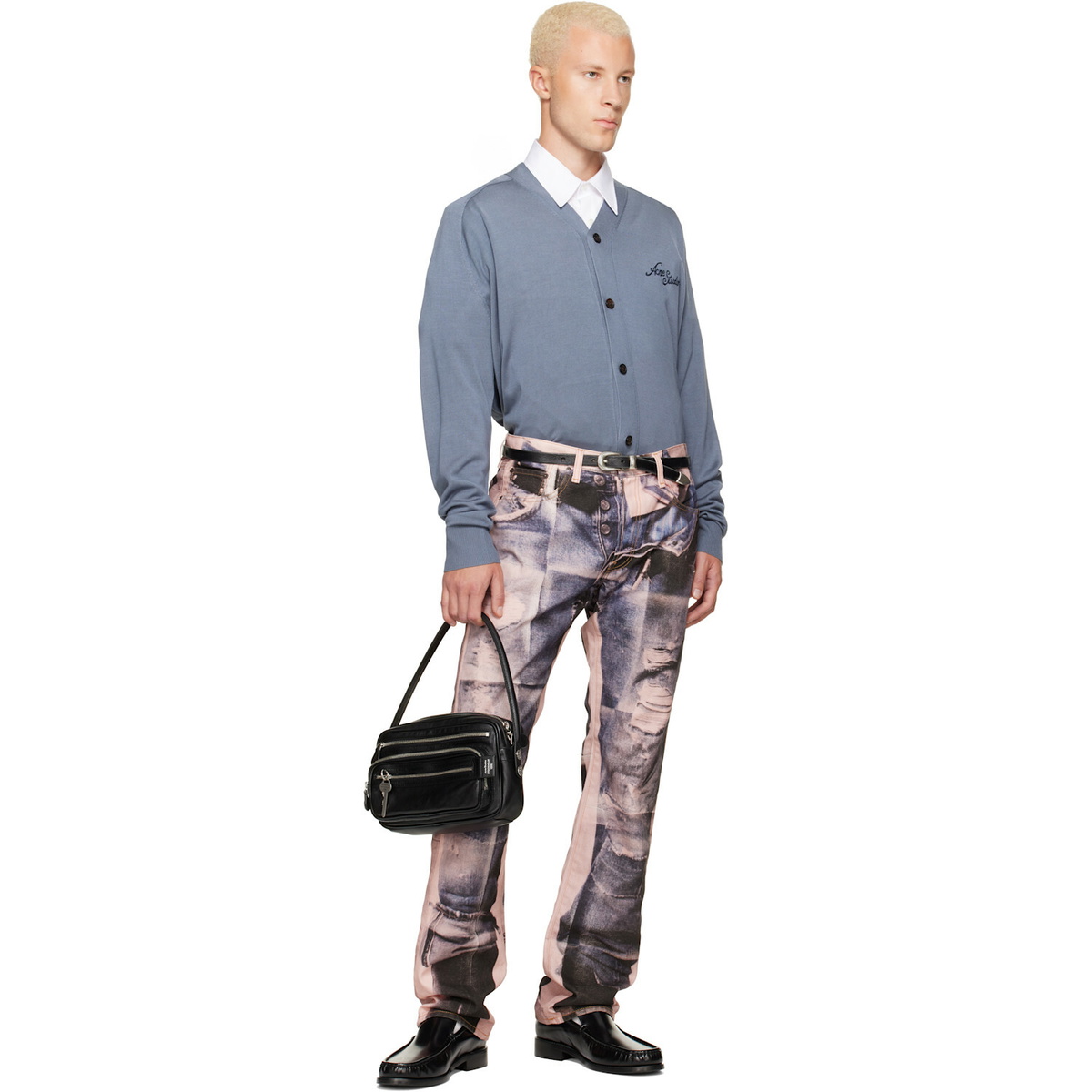 Acne Studios Pink Trompe-L'oeil 1996M Jeans