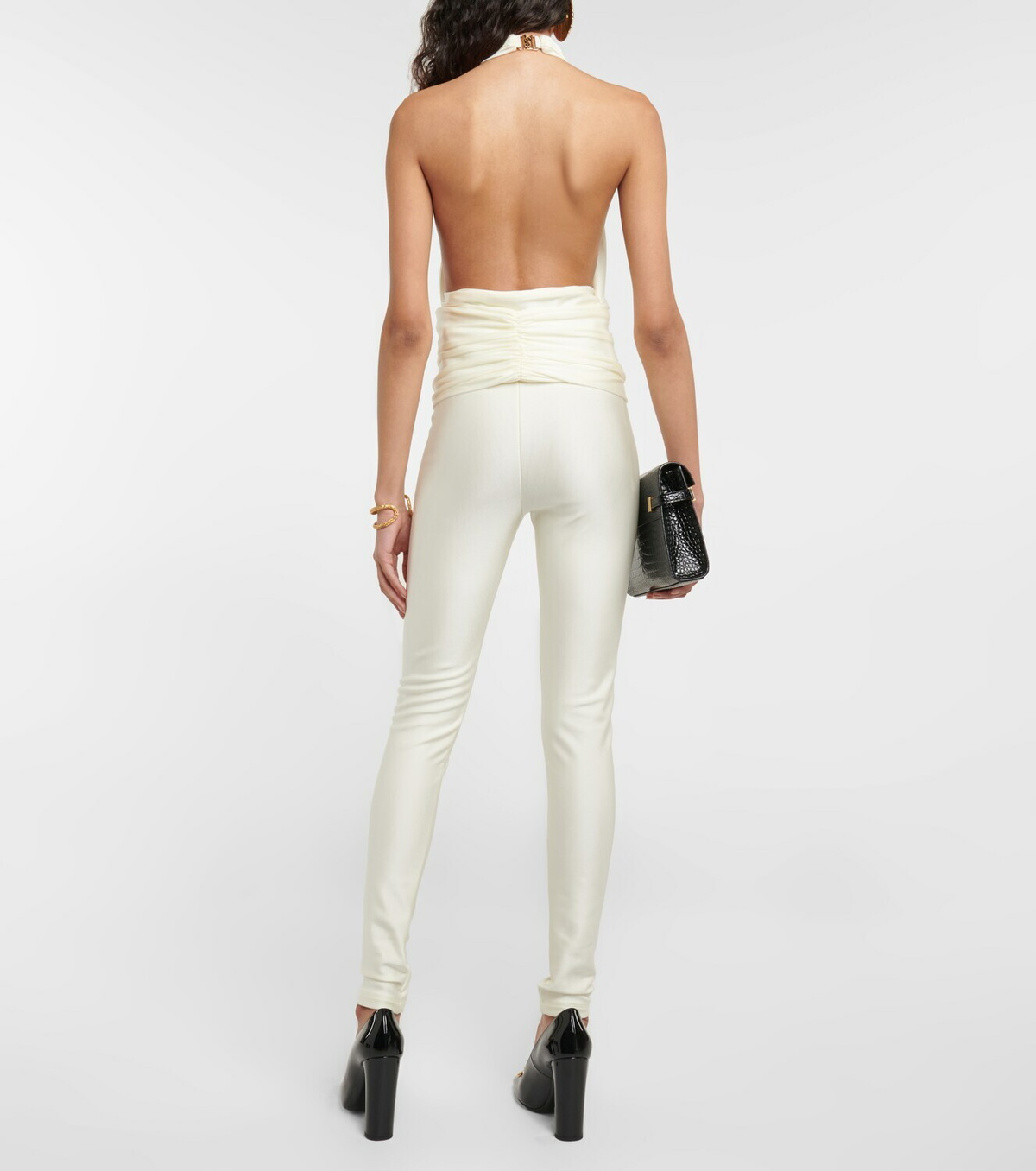 Saint Laurent - Embellished halterneck jumpsuit Saint Laurent