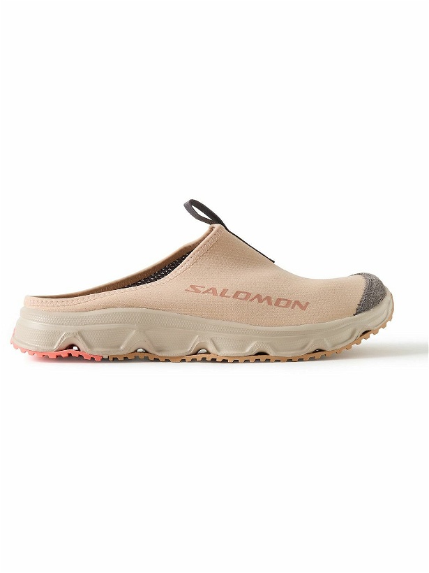 Photo: Salomon - RX Slide 3.0 Suede-Trimmed Ripstop and Mesh Slip-On Sneakers - Neutrals