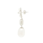 Shrimps Women's Terry Floral Earrings in Cream/Silver