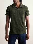 NN07 - Paul 3177 Organic Cotton-Blend Terry Polo Shirt - Green