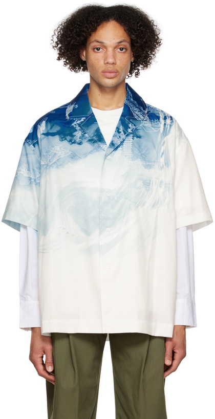 Photo: Feng Chen Wang Blue & White Painting Shirt