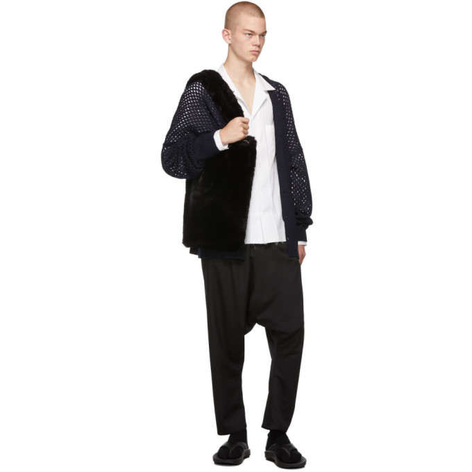 Sulvam Navy Break Cardigan Sulvam