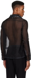 Ludovic de Saint Sernin Black Alan Organdy Shirt