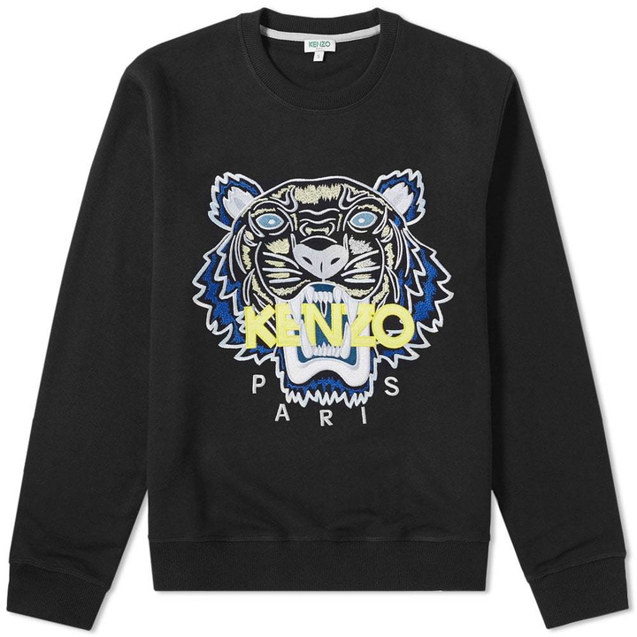 Photo: Kenzo Embroidered Tiger Crew Sweat Black