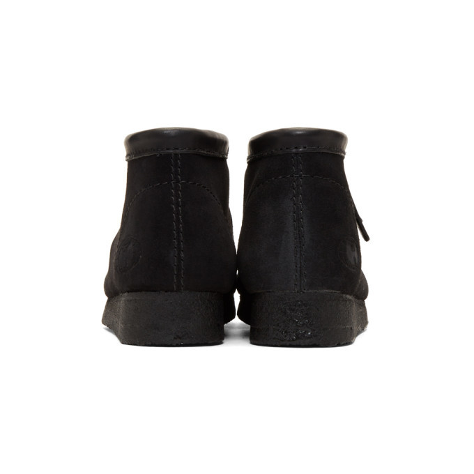 Clarks Originals Black Wu Wear Edition Suede Wallabee Boots  display picture 1