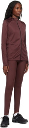 On Burgundy Climate Zip Hoodie