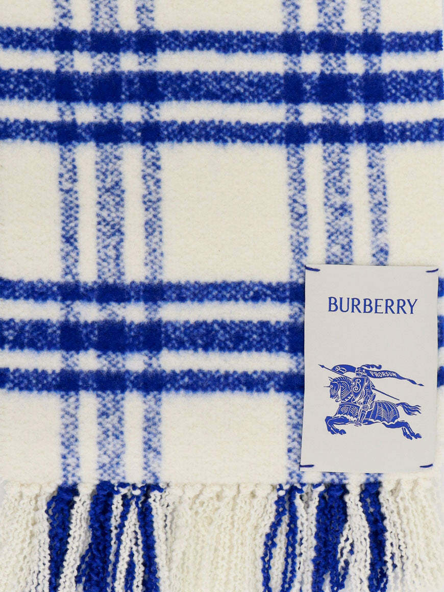 Burberry Scarf Blue Mens Burberry