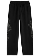 Billionaire Boys Club Script Logo-embroidered Cotton Sweatpants Black