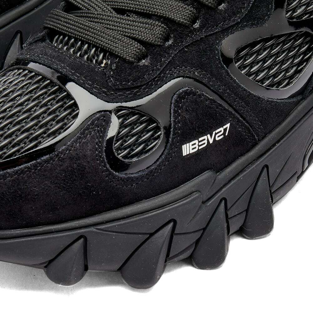 B-East trainer in leather, suede and mesh black - Women