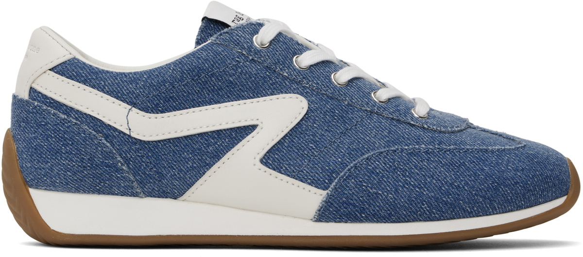 rag & bone Blue Slim Retro Runner Sneakers