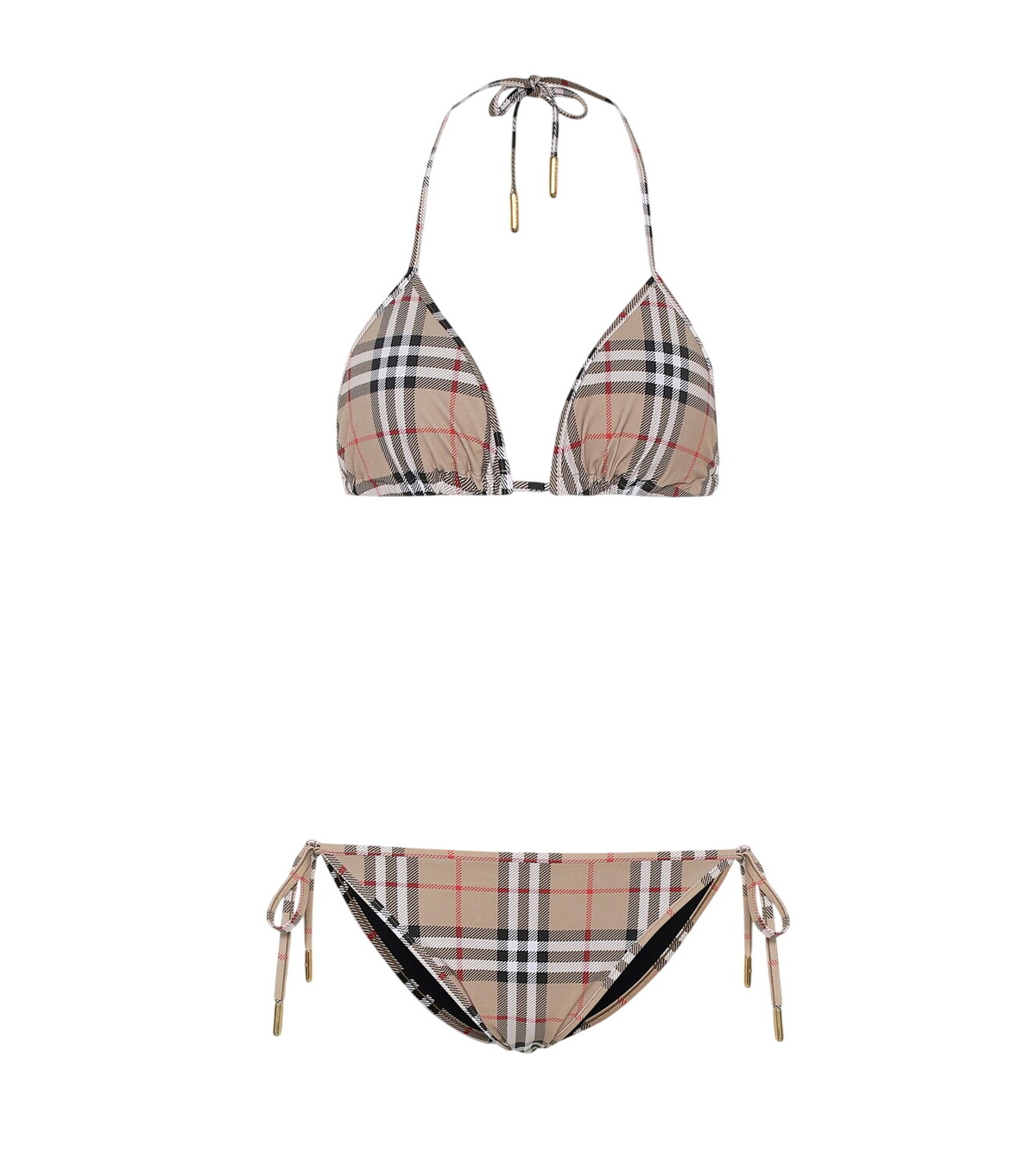 Burberry - Checked triangle bikini Burberry