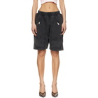 Off-White Black Bookish Big Pkt Cargo Sweat Shorts