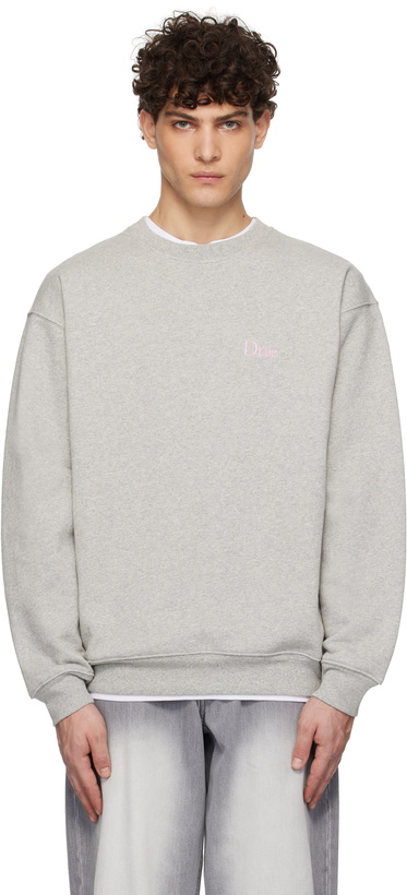 Photo: Dime Gray Classic Small Logo Sweatshirt
