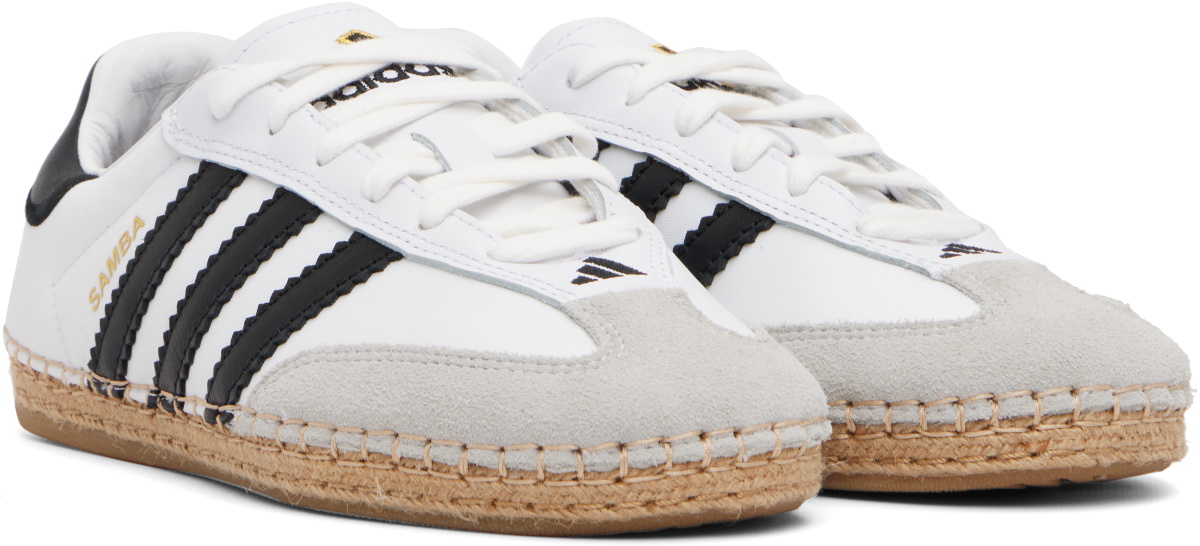 adidas Originals White Edison Chen Edition CLOT Samba Sneakers