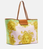 Versace Large printed canvas tote bag