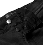 AMIRI - Shotgun Skinny-Fit Distressed Stretch-Denim Jeans - Black