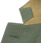 Richard James - Forest-Green Unstructured Cotton-Seersucker Blazer - Green