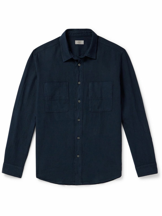 Photo: Altea - Brando Cotton-Twill Shirt - Blue