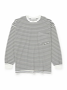 The Frankie Shop - Cody Striped Cotton-Jersey T-Shirt - White