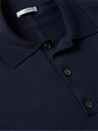 The Row - Djon Wool Polo Shirt - Blue