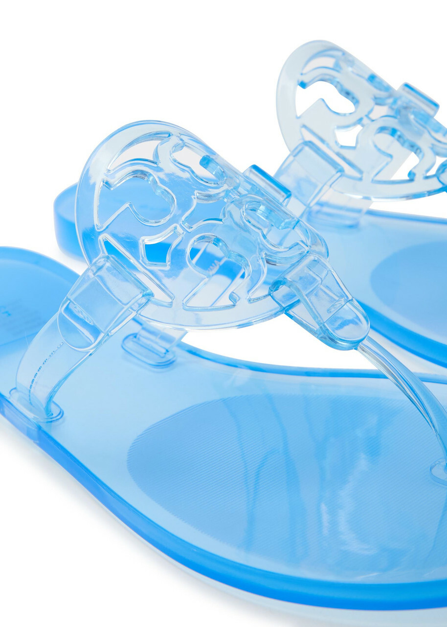 Tory Burch Miller Logo Jelly Sandals Blue