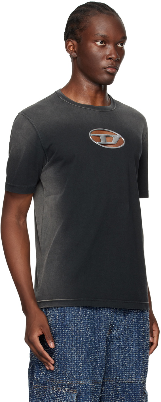 Diesel Black T-Adjust-Q8 T-Shirt Diesel