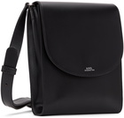 A.P.C. Black Demi-Lune Messenger Bag