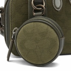 Coach Men's Charter Slim Crossbody Bag in Army Green Signature Canvas 