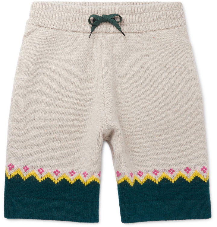 Photo: Burberry - Fair Isle Wool Drawstring Shorts - Neutrals