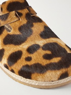 Yuketen - Sal 1 Leopard-Print Calf Hair Mules - Animal print