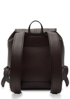 Valentino Garavani Antibes Perforated Leather Backpack - Brown - One Size