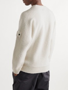 Stone Island Shadow Project - Logo-Appliquéd Knitted Sweater - Neutrals