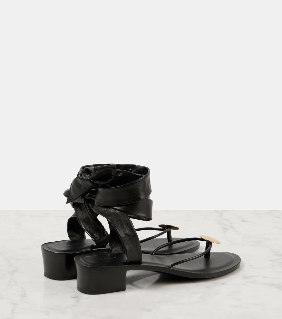 The Row Cord leather thong sandals