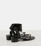 The Row Cord leather thong sandals